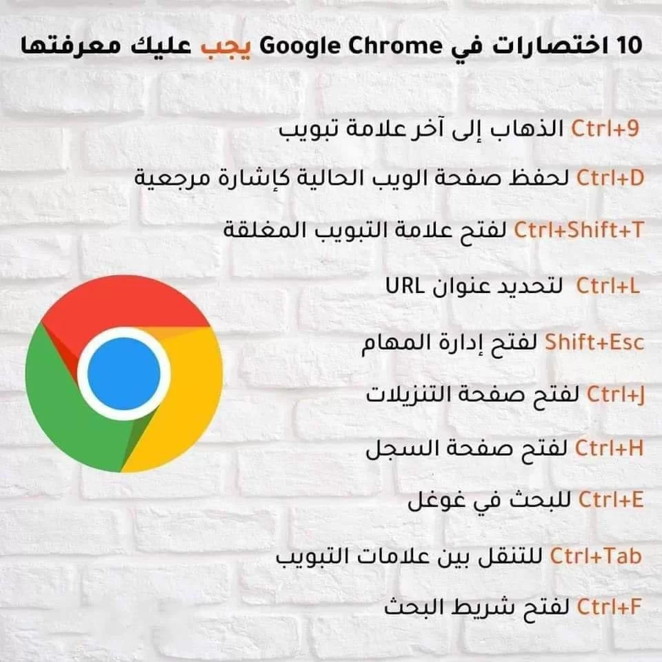 10 أختصارات فى Google Chrome يجب عليك معرفتها.webp