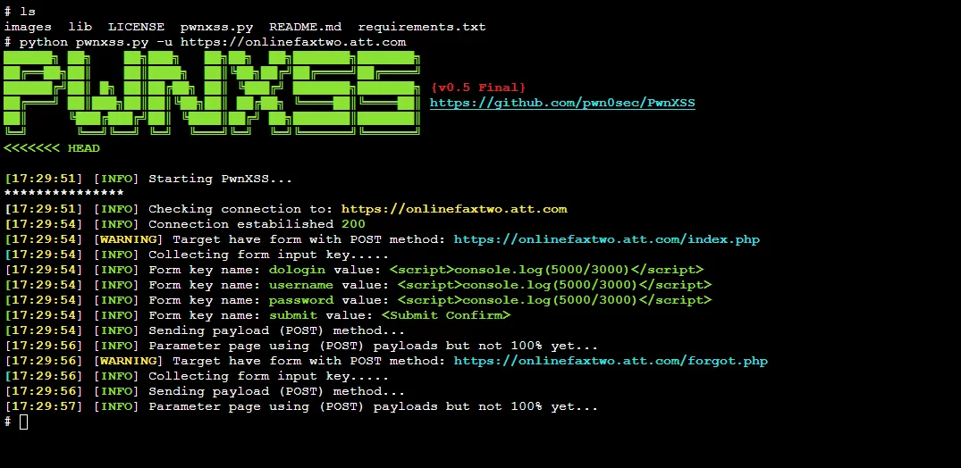 شرح أداة pwnxss لفحص المواقع المصابة بثغرة xss.webp