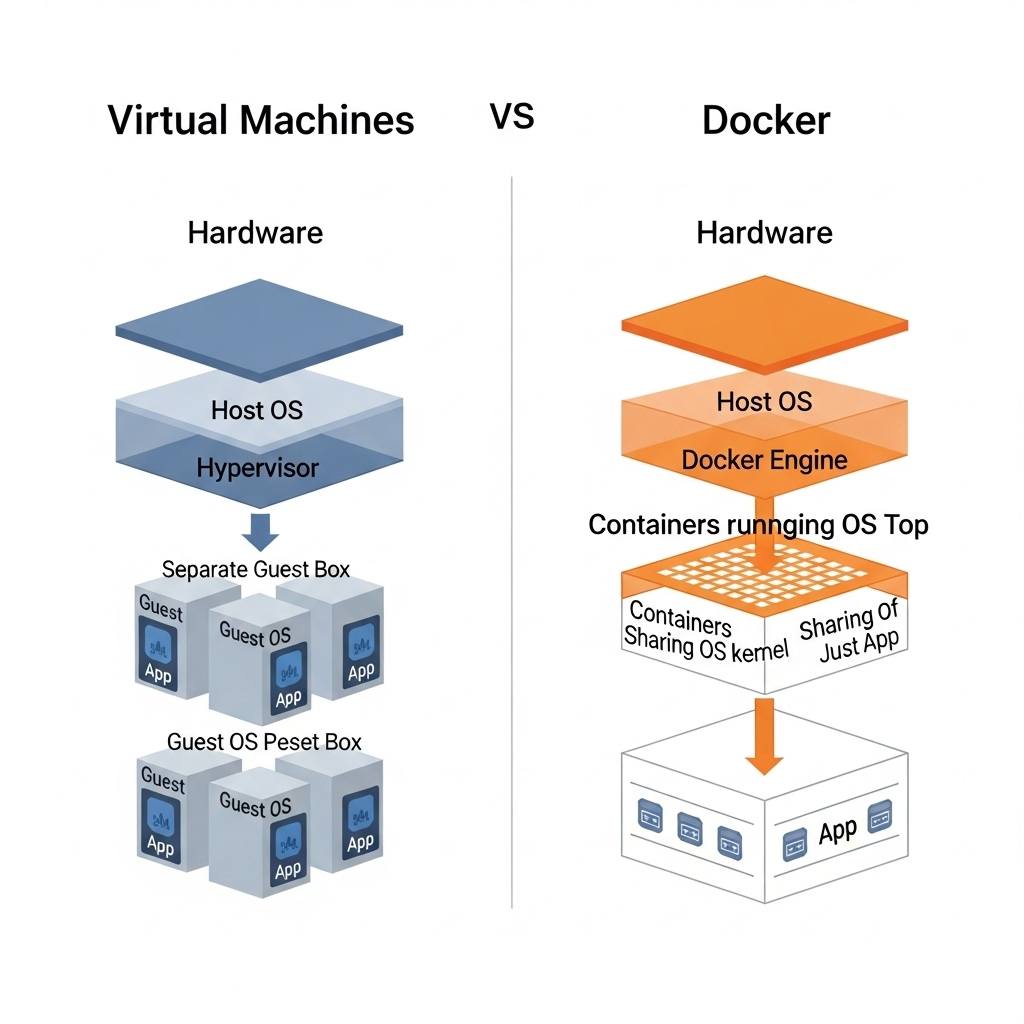 ما هو الأفضل Docker أم Virtual Machines ؟!