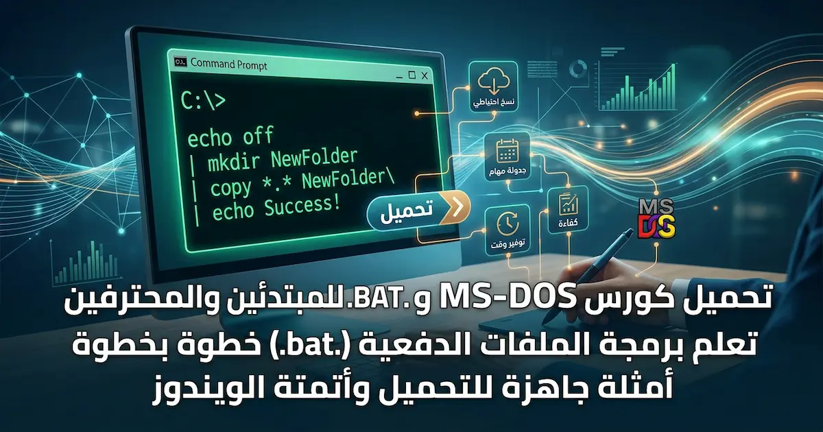 التعامل مع نظام التشغيل Dos وكيفية برمجة BAT.webp