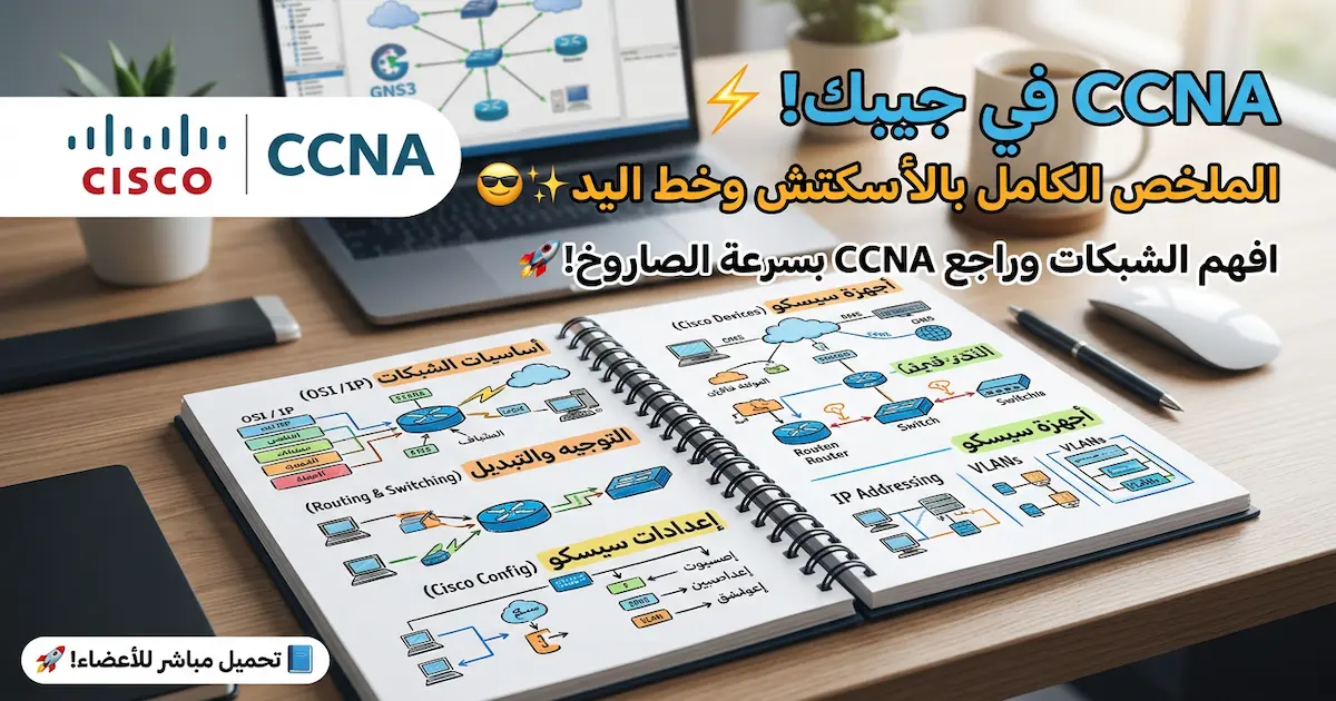 ملخص دورة CCNA ) Cisco Certified Network Associate.webp