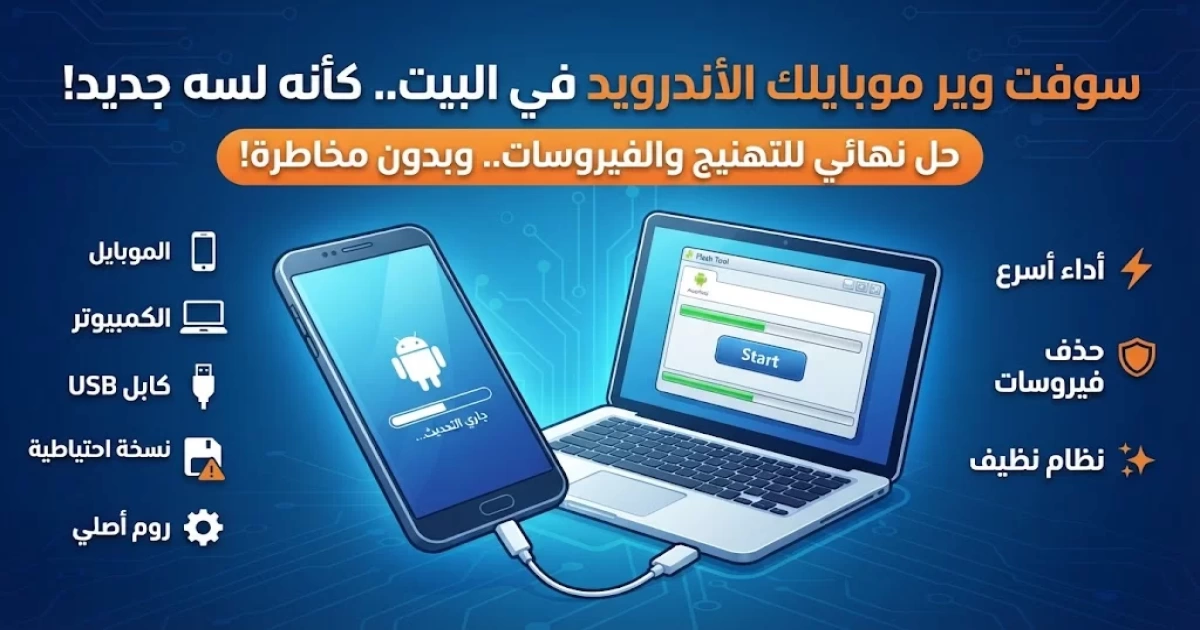 طريقة عمل سوفت وير لأي موبايل أندرويد