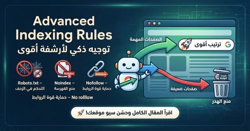 Advanced Indexing Rules لتحسين الأرشفة والزحف