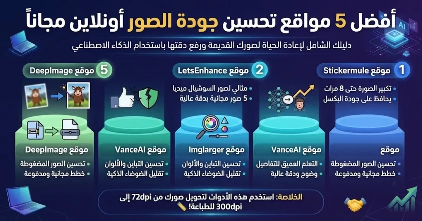 أفضل 5 مواقع تحسين جودة الصور أونلاين مجاناً