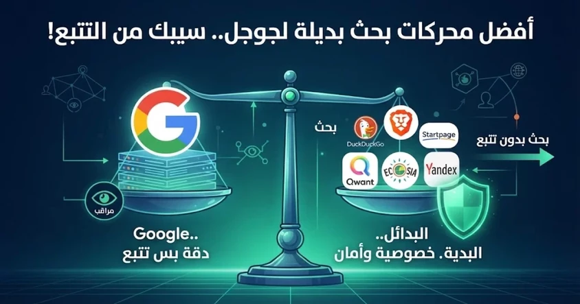 أفضل محركات بحث بديلة لجوجل 2026