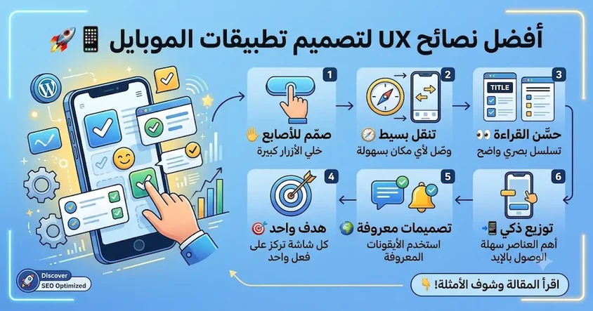 أفضل نصائح UX لتصميم تطبيقات الموبايل
