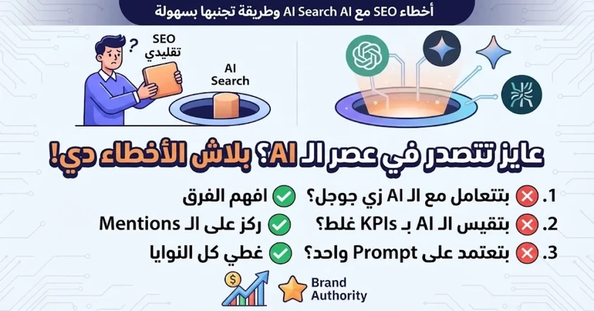 أخطاء SEO مع AI Search وطريقة تجنبها بسهولة
