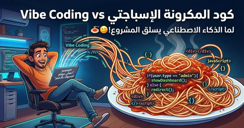 العلاقة بين Vibe Coding وكود المكرونة الإسباجتي