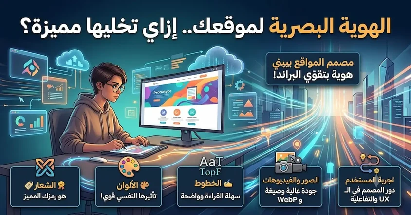 الهوية البصرية لموقعك ودور المصمم فيها