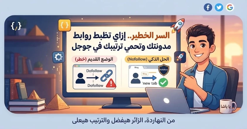 التحكم في الروابط الخارجية للمدونات والمنتديات