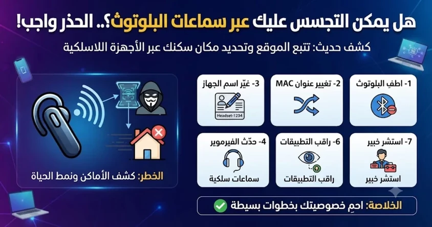 التجسس على الشخص من خلال سماعات البلوتوث !! حقيقة