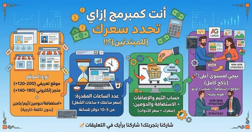 أنت كمبرمج أزاى تحدد سعرك (للمبتدئين) ؟!!