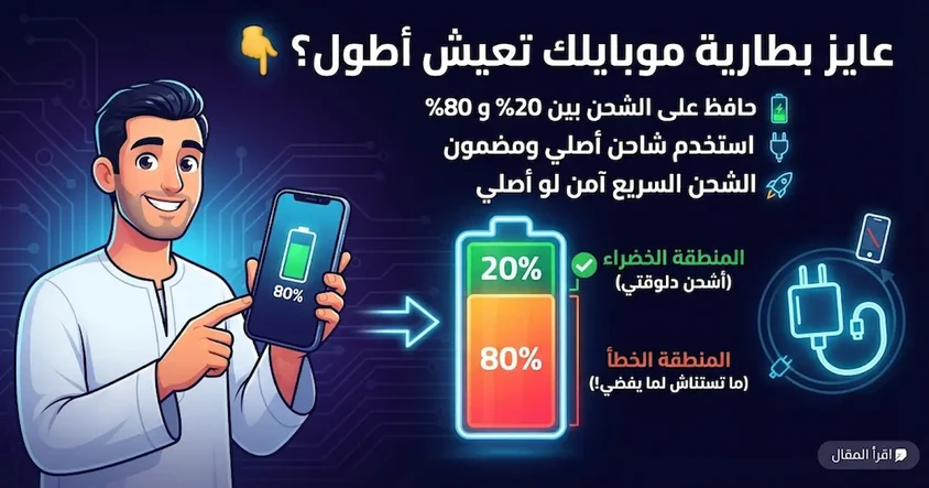 أسرار شحن بطارية الموبايل الصحيحة