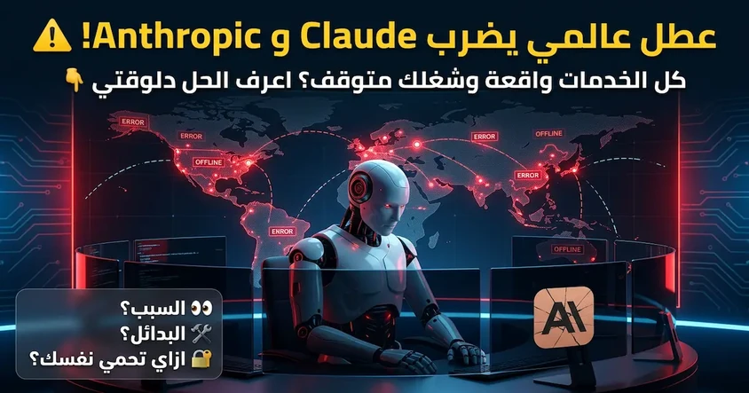 عطل Anthropic العالمي وتأثيره على Claude