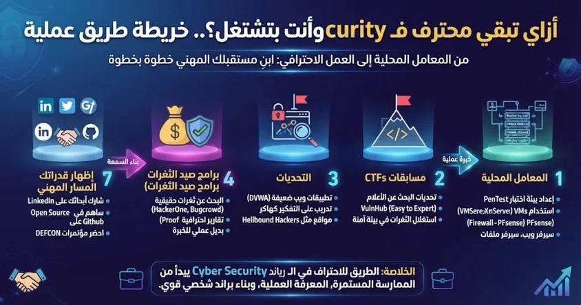 أزاي تبقي محترف فـ Cyber Security وأنت بتشتغل ؟