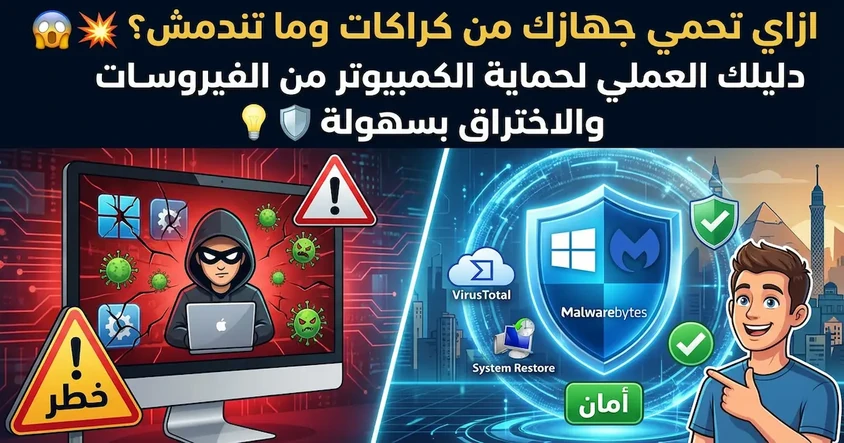 دليلك لحماية الجهاز من كراكات وفيروسات بسهولة