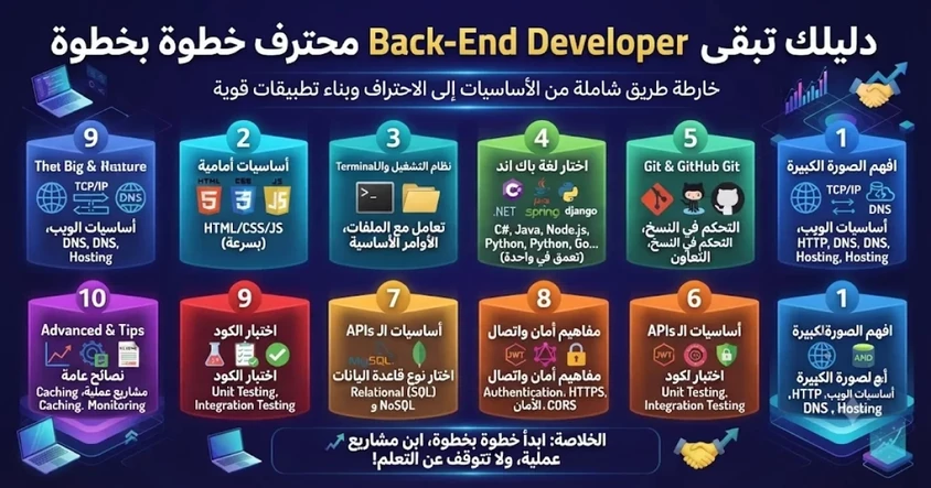 دليلك تبقى Back-End Developer محترف خطوة بخطوة