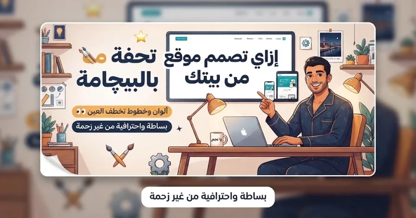 إزاي تصمم موقع تحفة من بيتك بالبيچامة