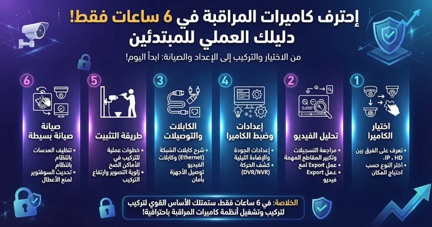 كتاب إحترف كاميرات المراقبة في 6 ساعات
