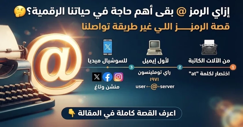 لماذا نستخدم علامة @ في البريد الإلكتروني ؟