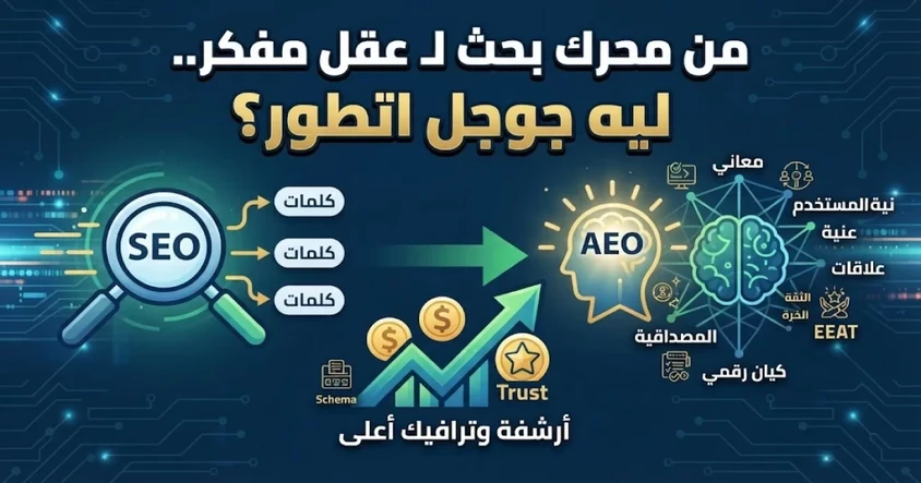 ليه جوجل اتطور؟ سر التحول من SEO لـ AEO