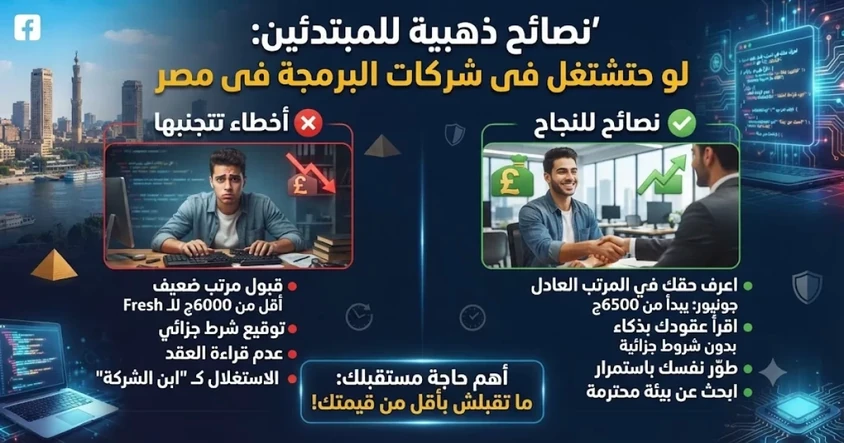 أخطاء لازم تتجنبها وانت شغال في مجال الـ Software