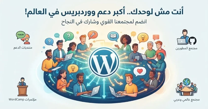 قوة مجتمع ووردبريس ودعمه المذهل حول العالم