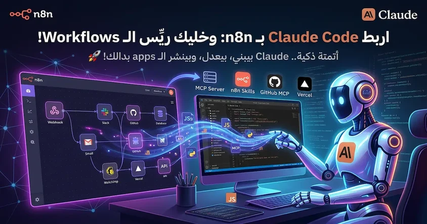 ربط Claude Code مع n8n لأتمتة workflows