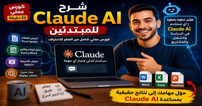شرح Claude AI للمبتدئين (كورس عملي شامل)