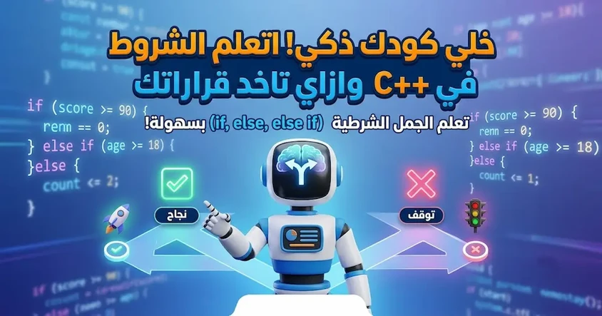تعلم الشروط في C++ واتخاذ قرارات الكود