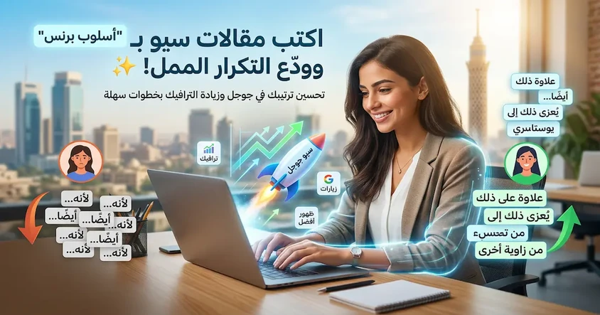 تحسين أسلوب الكتابة وتجنب التكرار في SEO