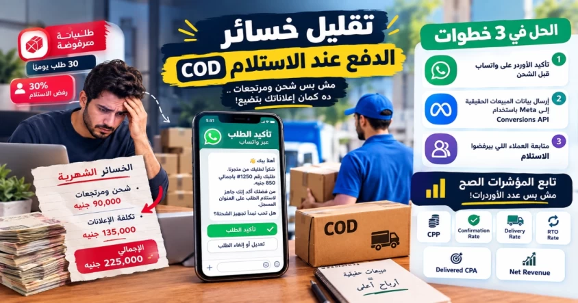 تقليل خسائر الدفع عند الاستلام COD