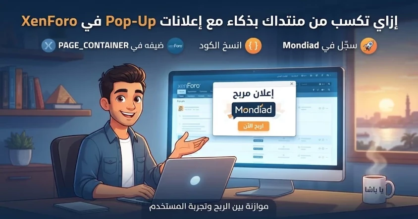 طريقة إضافة Pop-Up Ads في XenForo والربح