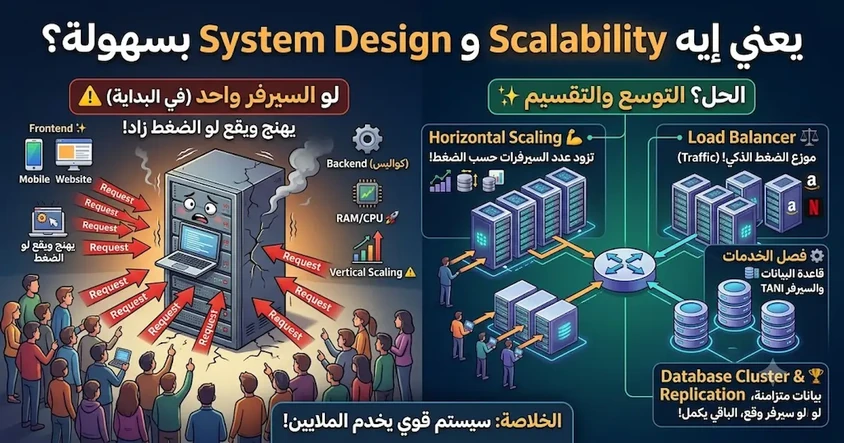يعني إيه Scalability وSystem Design بسهولة