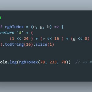 دالة تقوم بتحويل كود الألوان من RGB إلى Hexa