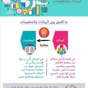 الفرق بين البيانات والمعلومات
