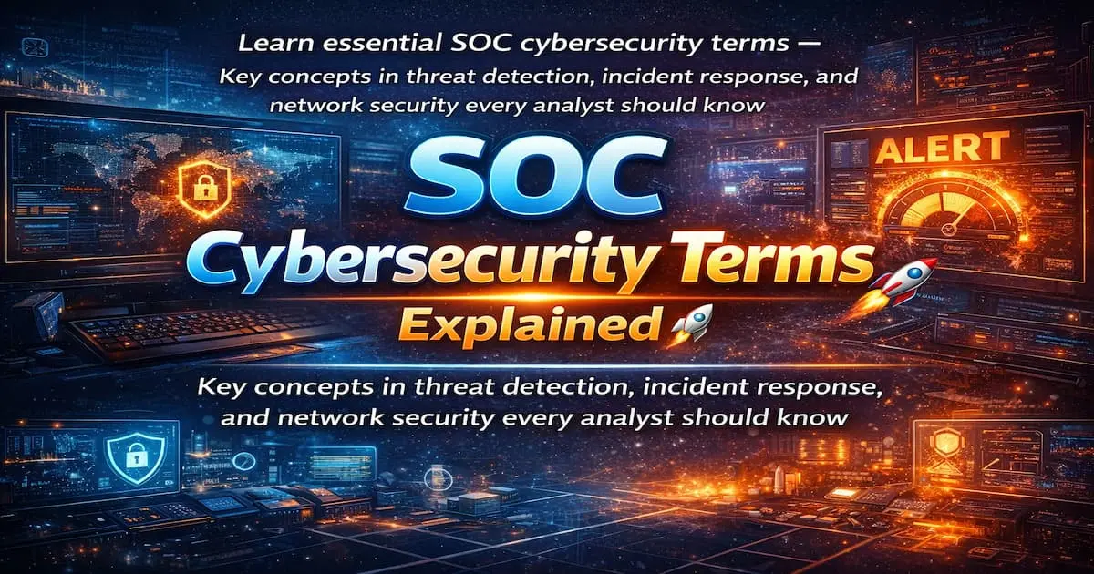 Terms Every SOC - CyberSecurity Analyst Should Know.webp
