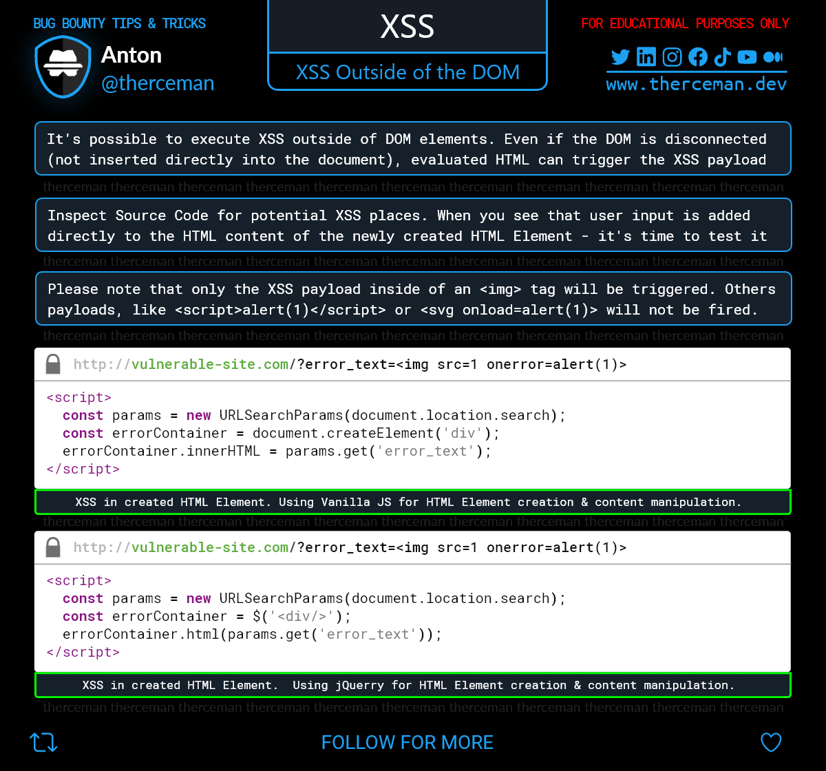 Bug Bounty Hint: XSS outside of DOM