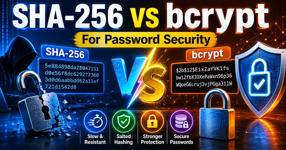 SHA-256 vs bcrypt for Password Security Guide