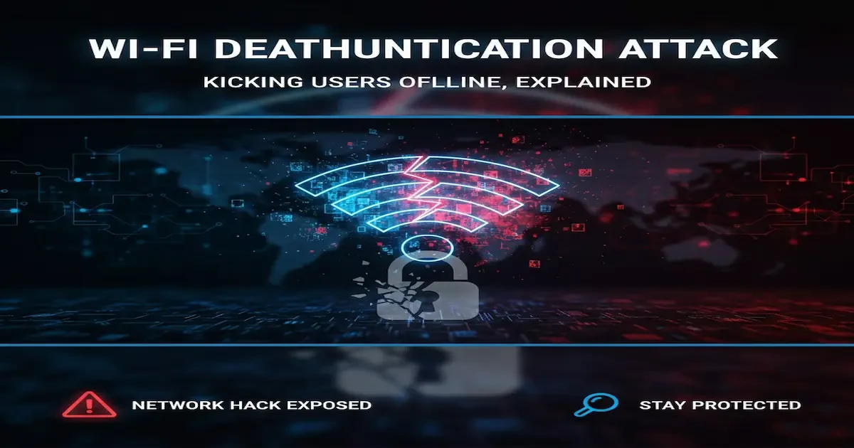 Wi-Fi Deauthentication Attack Explained Simply