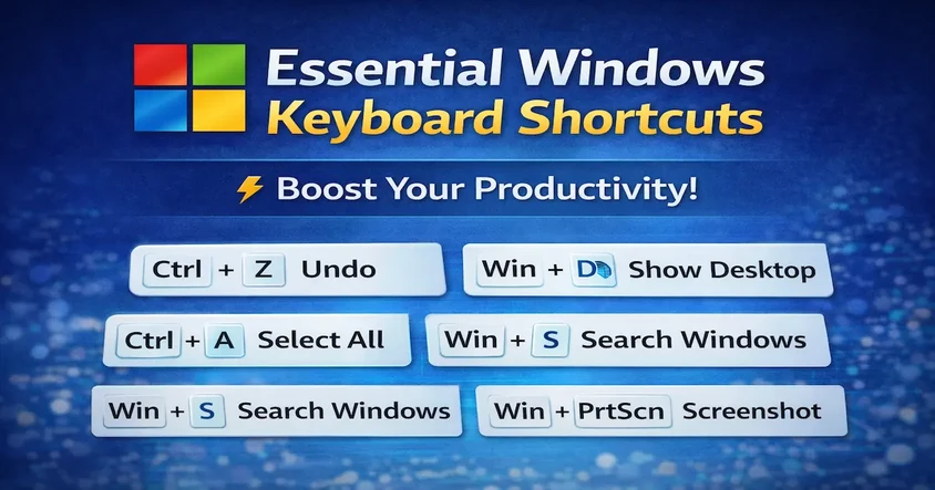 20 Must-Know Windows Keyboard Shortcuts