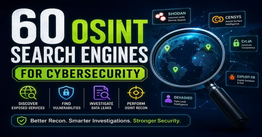 60 OSINT Search Engines for Cybersecurity