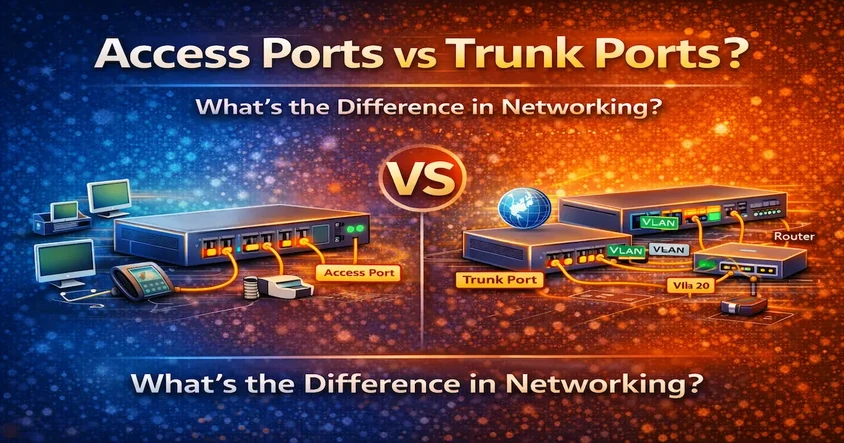 Access vs Trunk Ports Explained in Simple Terms