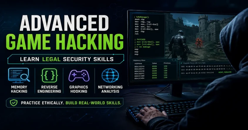Advanced Game Hacking: Learn Legal Security Skills