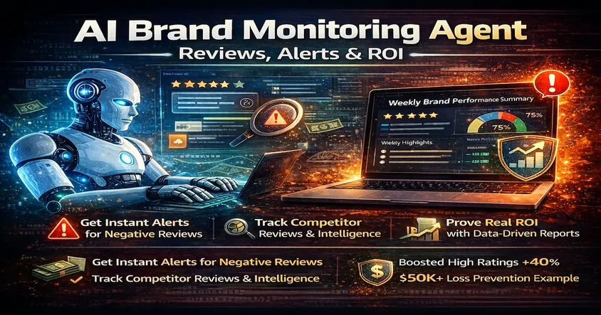 AI Brand Monitoring Agent - Reviews, Alerts & ROI