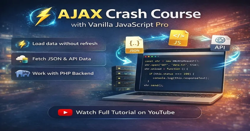 AJAX Crash Course with Vanilla JavaScript Pro