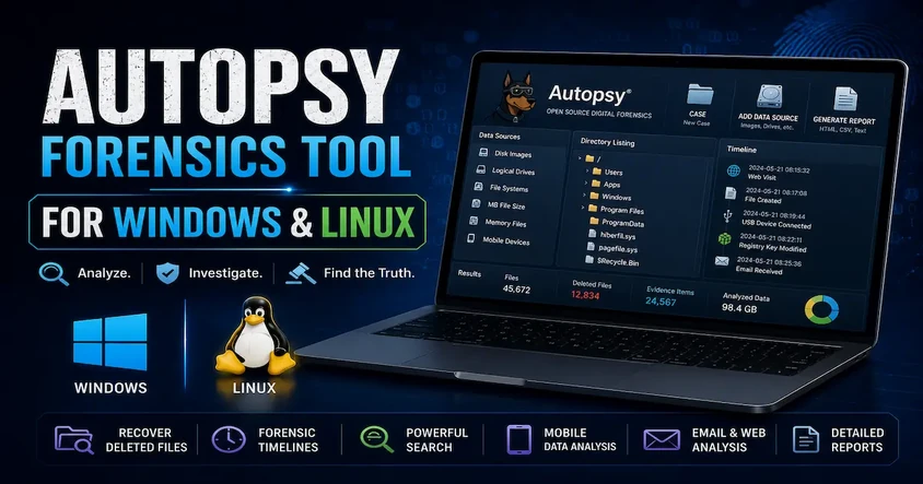 Autopsy Forensics Tool for Windows & Linux