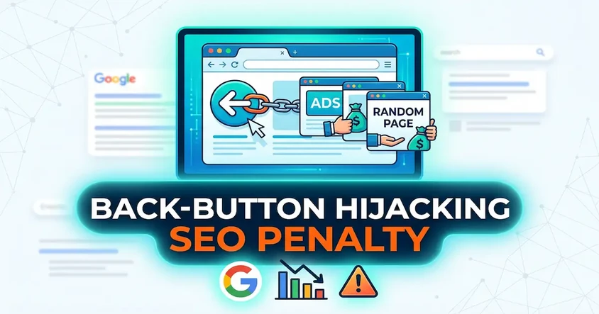 Back-Button Hijacking SEO Google Penalty
