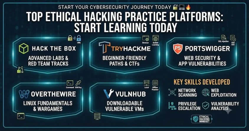 Best Ethical Hacking Practice Platforms