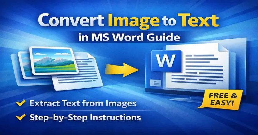 Convert Image to Text in MS Word Guide